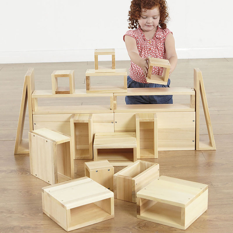Children's wooden building blocks on sale