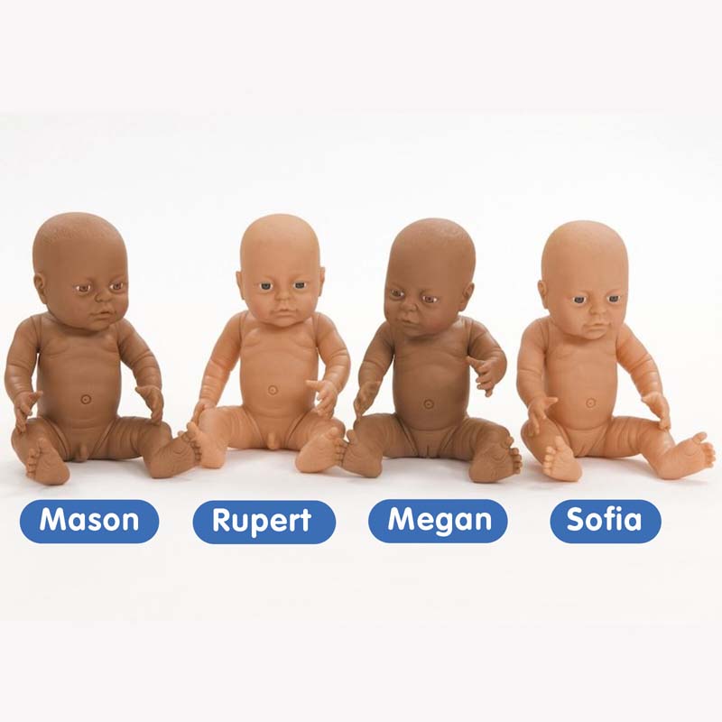 Anatomically Correct Realistic Baby Doll Black Girl Creative Activity