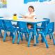 Valencia Rectangular 8 Seater Table Green Blue | Creative Activity