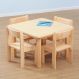 Beech Veneer Square Classroom Table | Creative Activity
