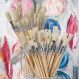 Long Handled Hog Hair Paint Brushes 120pk | Creative Activity
