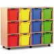 Mobile Tray Storage Unit With 12 Jumbo Trays Clear | Creative Activity