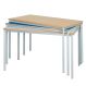 Rectangular Fully Welded Tables L110cm H46cm Beech | Creative Activity