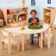 Half Circular Solid Beech Table L120cm H40cm | Creative Activity