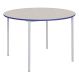 Welded Table Coloured Edge Circ Beech Top Grey Edge H71cm | Creative Activity