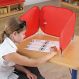 Pop-Up Concentration Desk Barrier Blue Single | Creative Activity