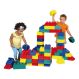 Jumbo Rainbow Building Bricks 84pk | Creative Activity