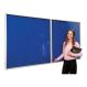 Tamperproof Lockable Noticeboards H1200 x W2400mm Blue | Creative Activity