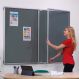 Tamperproof Lockable Noticeboards H1200 x W2400mm Grey | Creative Activity
