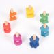 Rainbow Wooden Nuts & Bolts Pk 7 | Multi Sensory Environments | Creative Activity