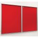 FlameShield Tamperproof Noticeboards Red H600 x W900mm | Creative Activity