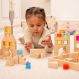Wooden Gem Building Blocks Pack 39 with Tray | Multi Sensory Environments | Creative Activity
