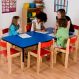 Height Adjustable Rectangular Table - Blue | Creative Activity