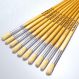 Long Handle Round Hog Bristle Brushes Size 18 - pack of 10 | Educational Resources - Art & Craft | Creative Activity