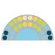 Lake Large Semi-Circle Carpet | Creative Activity