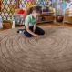 Woodgrain Spiral Super Deluxe Carved Carpet | Multi Sensory Environments | Creative Activity