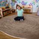 Woodgrain Spiral Super Deluxe Carved Carpet | Multi Sensory Environments | Creative Activity