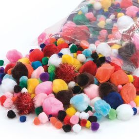Pom Pom Bumper Pack Assorted 450g | Creative Activity
