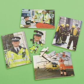 People Who Help Us Photographic Puzzle Set 4pk