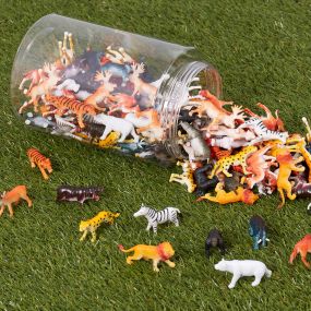 Small World Tub of Wild Animal Counters 144pcs