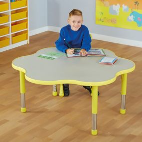 Valencia Flower Classroom Table Vivid Green | Creative Activity