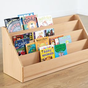 Classic Beech Four Level Bookcase Unit