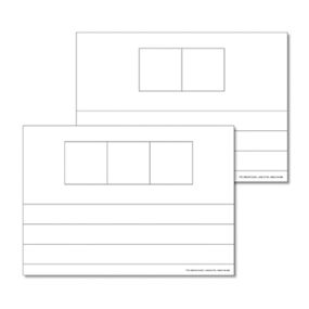Phoneme Frame Whiteboards 6 pk 2/3 frames
