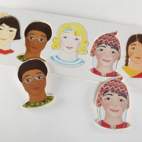 Wooden Multicultural Jigsaw Puzzle 5pcs