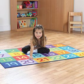Rainbow Number Mats 1-24 numbers