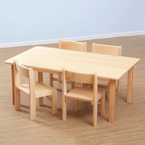 Solid Beech Rectangular Classroom Tables L120cm
