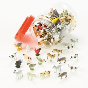 Small World Tub of Farm Animals 144pcs