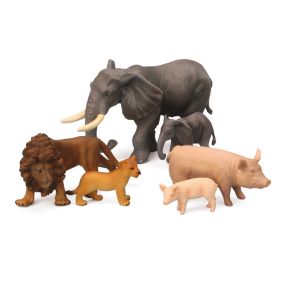 Small World Wild and Farm Animals and Young Set
