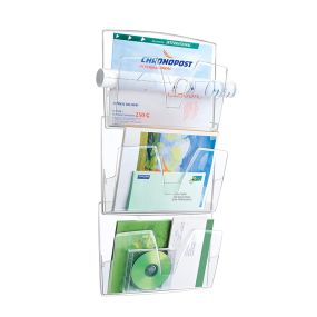 Wall Mounted Documents File 3pk Clear