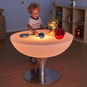 Round Light Up Colour Changing Glow Table