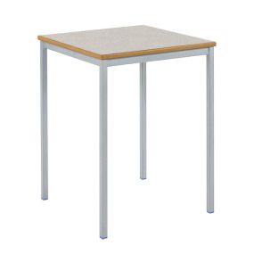 Welded Black Frame Square Tables 60x60cm H460mm Ail Grey Top | Creative Activity