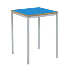 Welded Black Frame Square Tables 60x60cm H460mm Blue