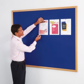 Eco Friendly Noticeboard H600 x W900mm Grey