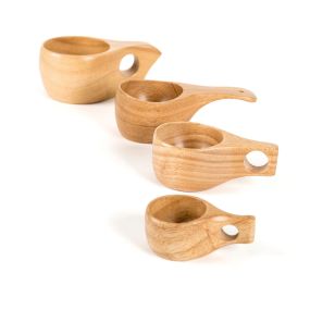 Wooden Cup Collection - 4pk