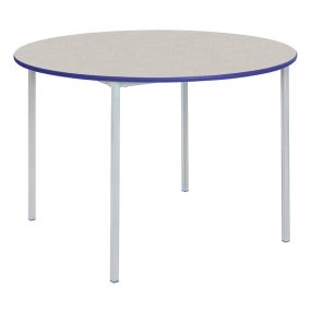 Welded Table Coloured Edge Circ Ailsa Top Grey Edge H59cm | Creative Activity