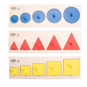 Size Sorting Peg Puzzles 3pk