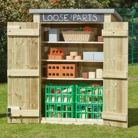 Outdoor Storage Shed with Chalkboard Single Shed | Creative Activity