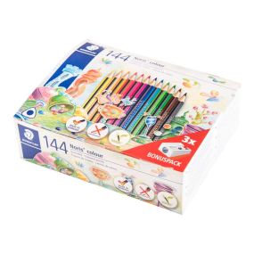 STAEDTLER Noris Triangular Colouring Pencils Assorted 144pk