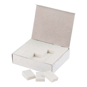 Plain White Pencil Erasers 32 x 23 x 10mm