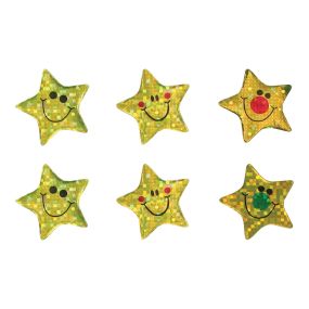 Sparkly Gold Star Praise Stickers 360pk