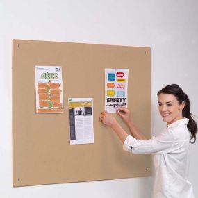 Hessian Unframed Noticeboard H1200 x W900mm