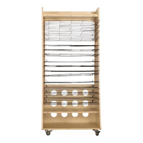 Easy Access Wooden Drying Rack Art Station