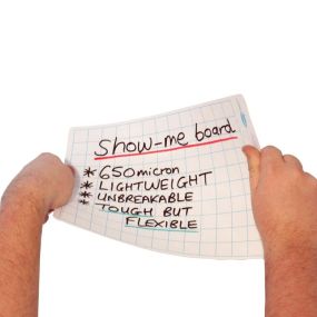 Show-me® Original A4 Plain Dry Wipe Boards Class Kit 35pk