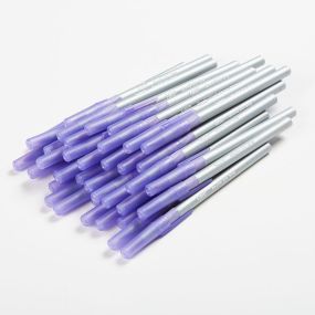 Bic Purple Round Stic Grip Ballpoint Pens 40pk