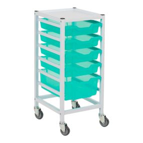 Antimicrobial Compact Trolley Green