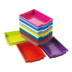 Gratnells Shallow Trays Silver